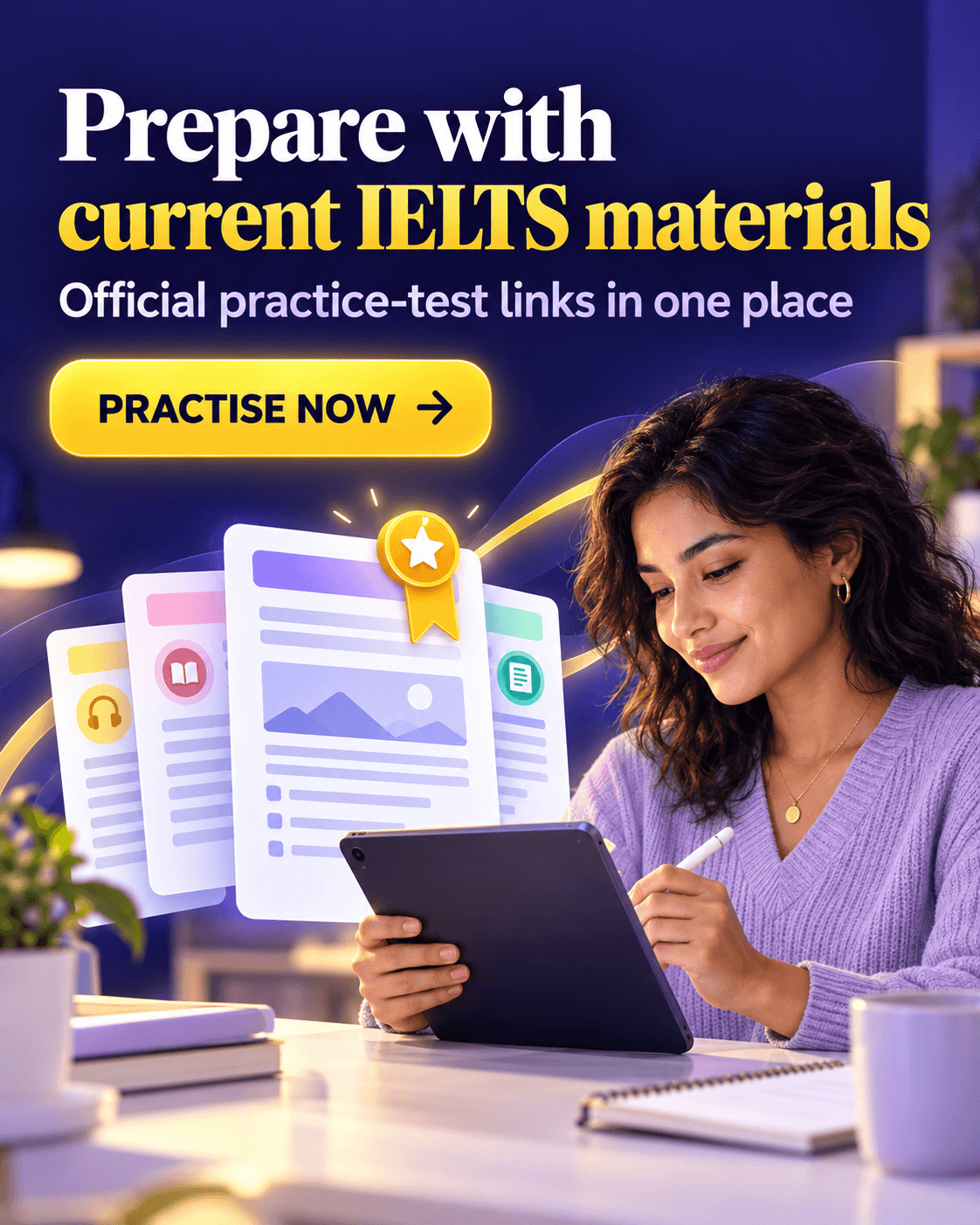 Official IELTS practice-test links in one place